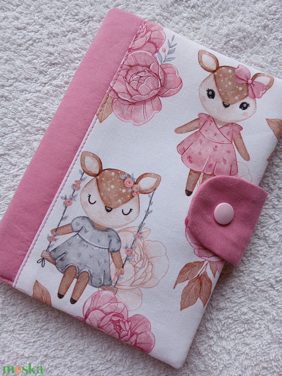 Új Design -  Egészségügyi könyv borító textilből - baba - mama - babaemlékek - egészségügyi kiskönyv borító - Meska.hu