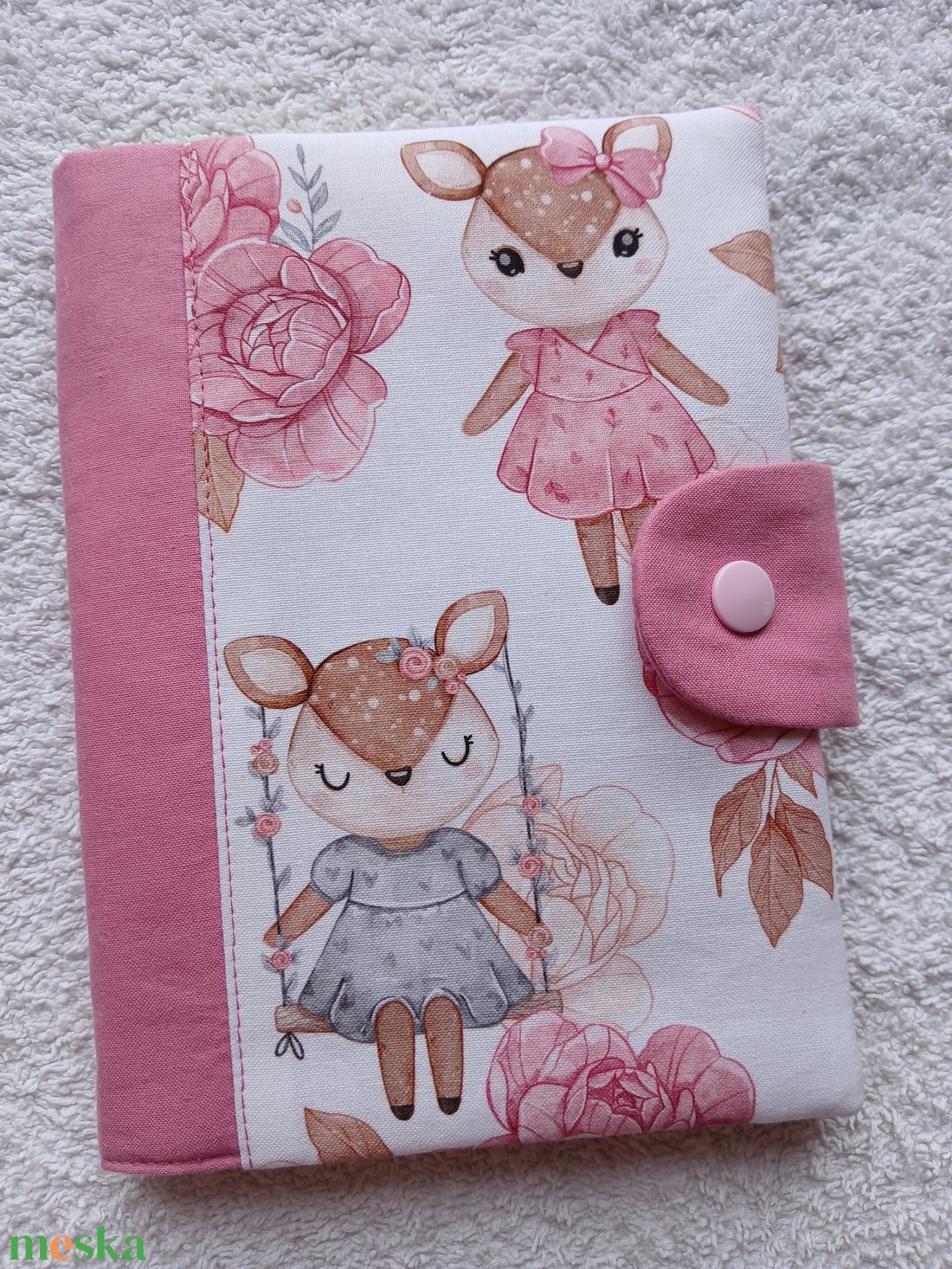 Új Design -  Egészségügyi könyv borító textilből - baba - mama - babaemlékek - egészségügyi kiskönyv borító - Meska.hu