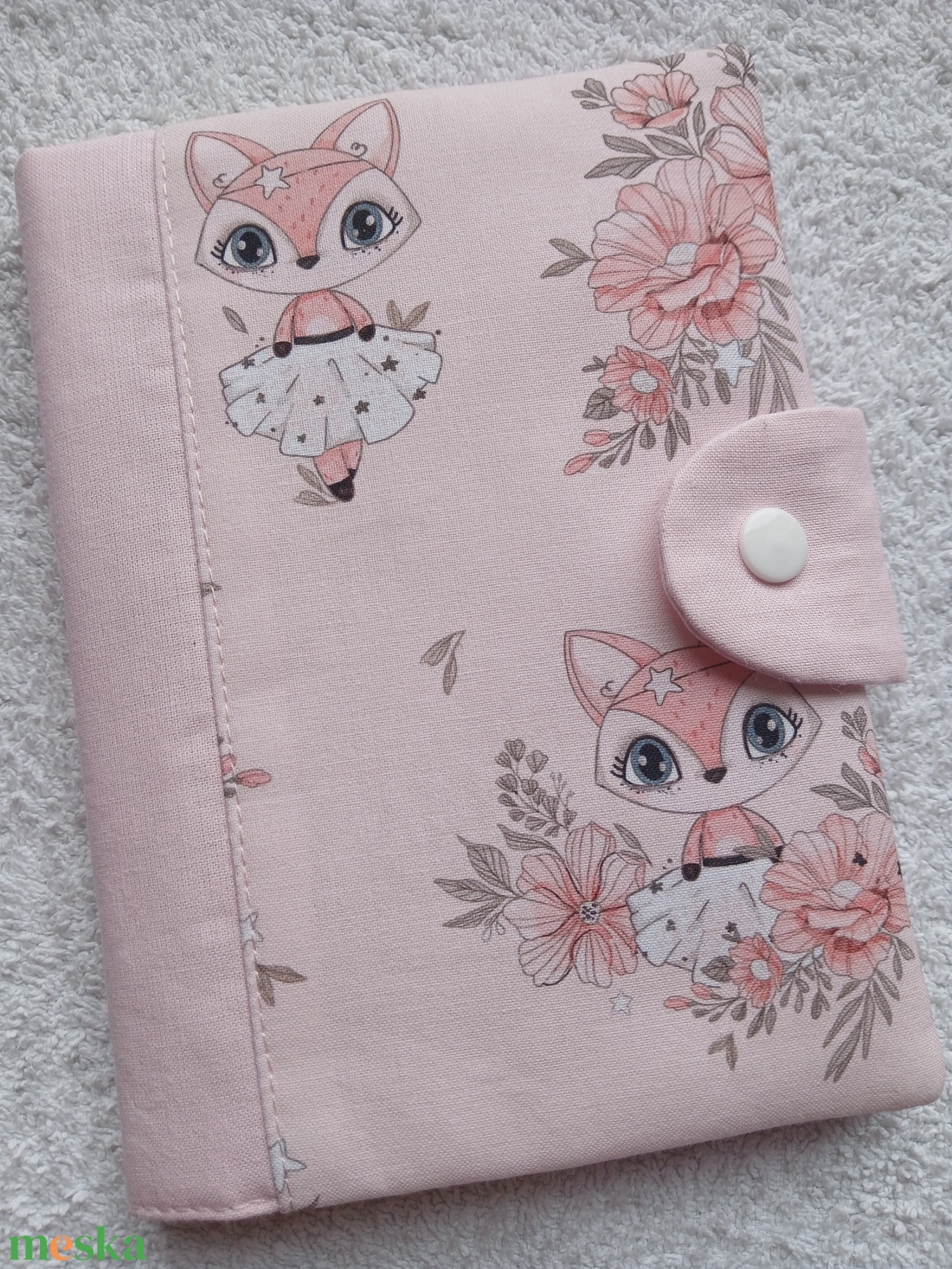 Új Design -  Egészségügyi könyv borító textilből - baba - mama - babaemlékek - egészségügyi kiskönyv borító - Meska.hu