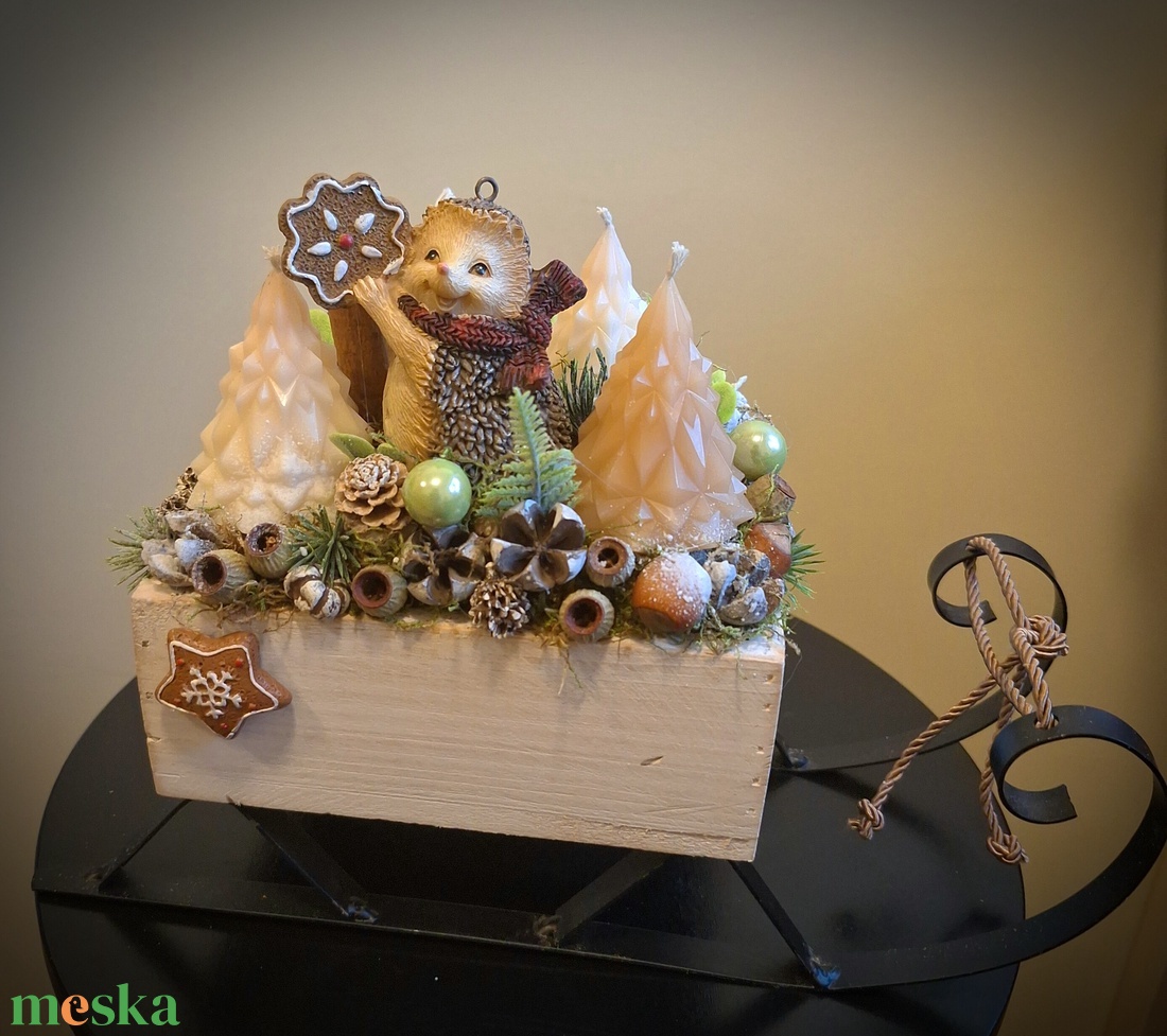 Szánkódísz - karácsony - adventi díszek - adventi asztaldísz - Meska.hu Szánkódísz - karácsony - adventi díszek - adventi asztaldísz - Meska.hu