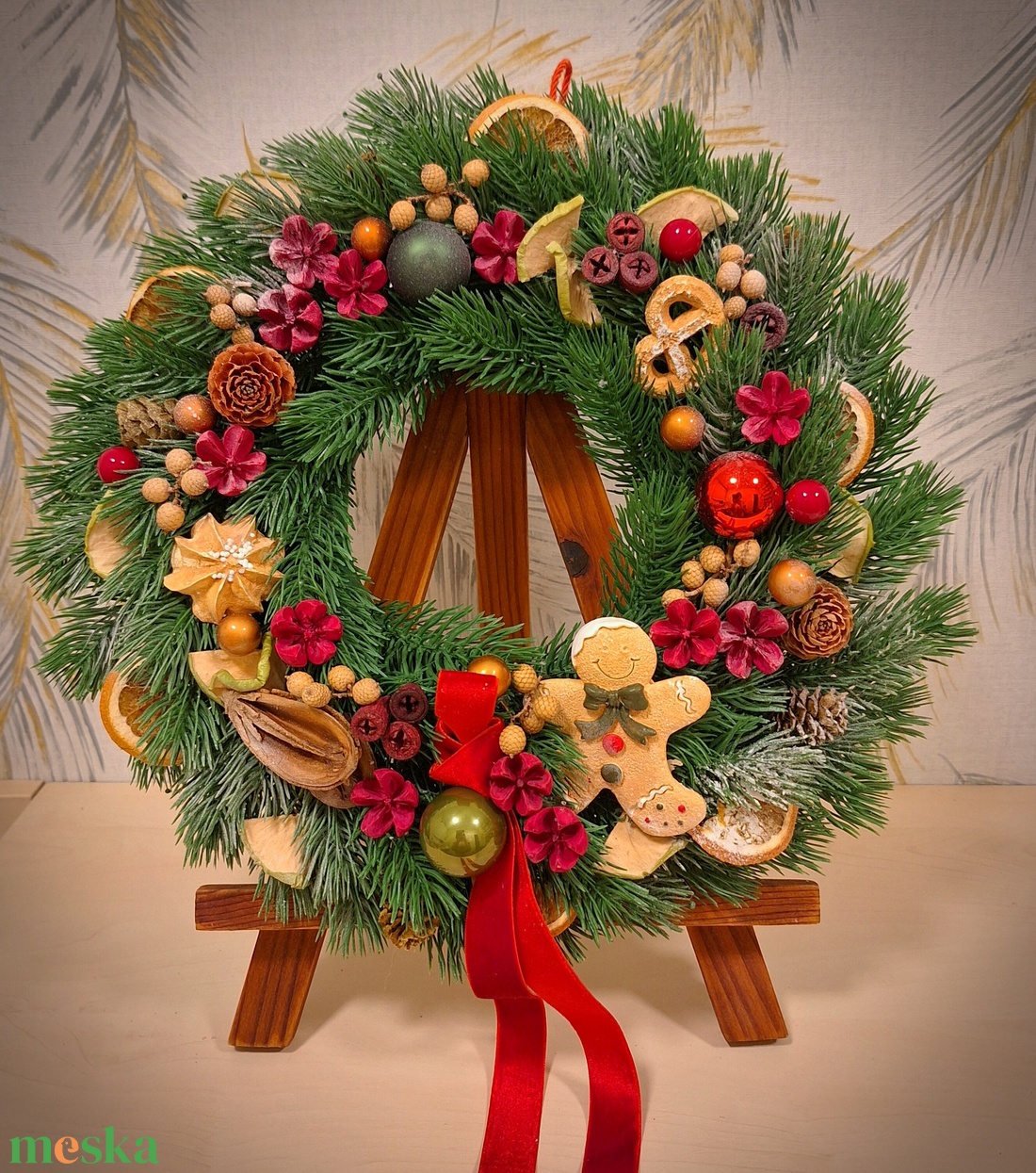 Mézis kopogtató - karácsony - adventi díszek - adventi ajtódísz - Meska.hu Mézis kopogtató - karácsony - adventi díszek - adventi ajtódísz - Meska.hu