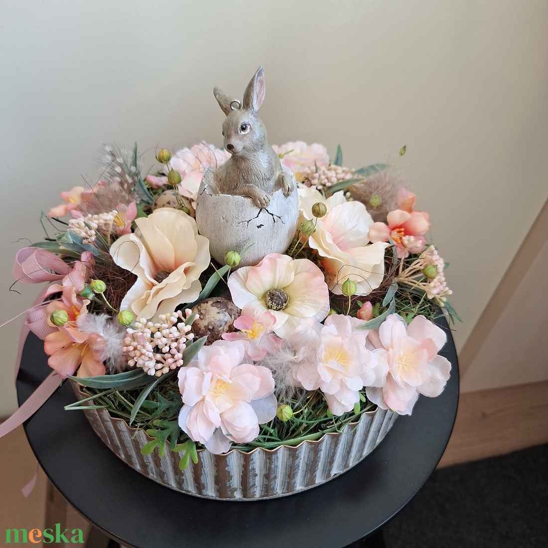 Barackvirágos asztaldísz - otthon & életmód - dekoráció - asztal és polc dekoráció - asztaldísz - Meska.hu