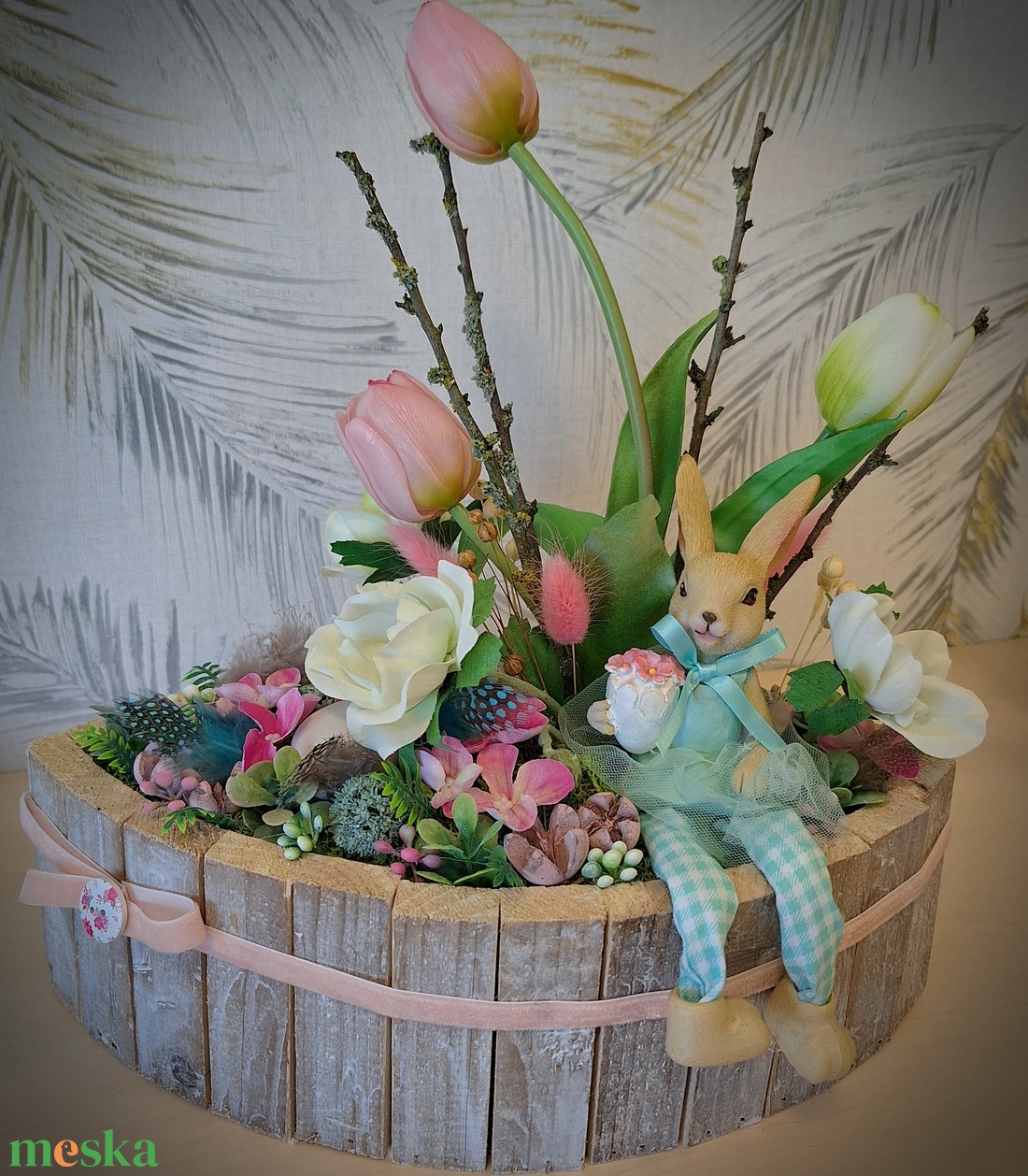 Húsvéti asztaldísz - otthon & életmód - dekoráció - asztal és polc dekoráció - asztaldísz - Meska.hu
