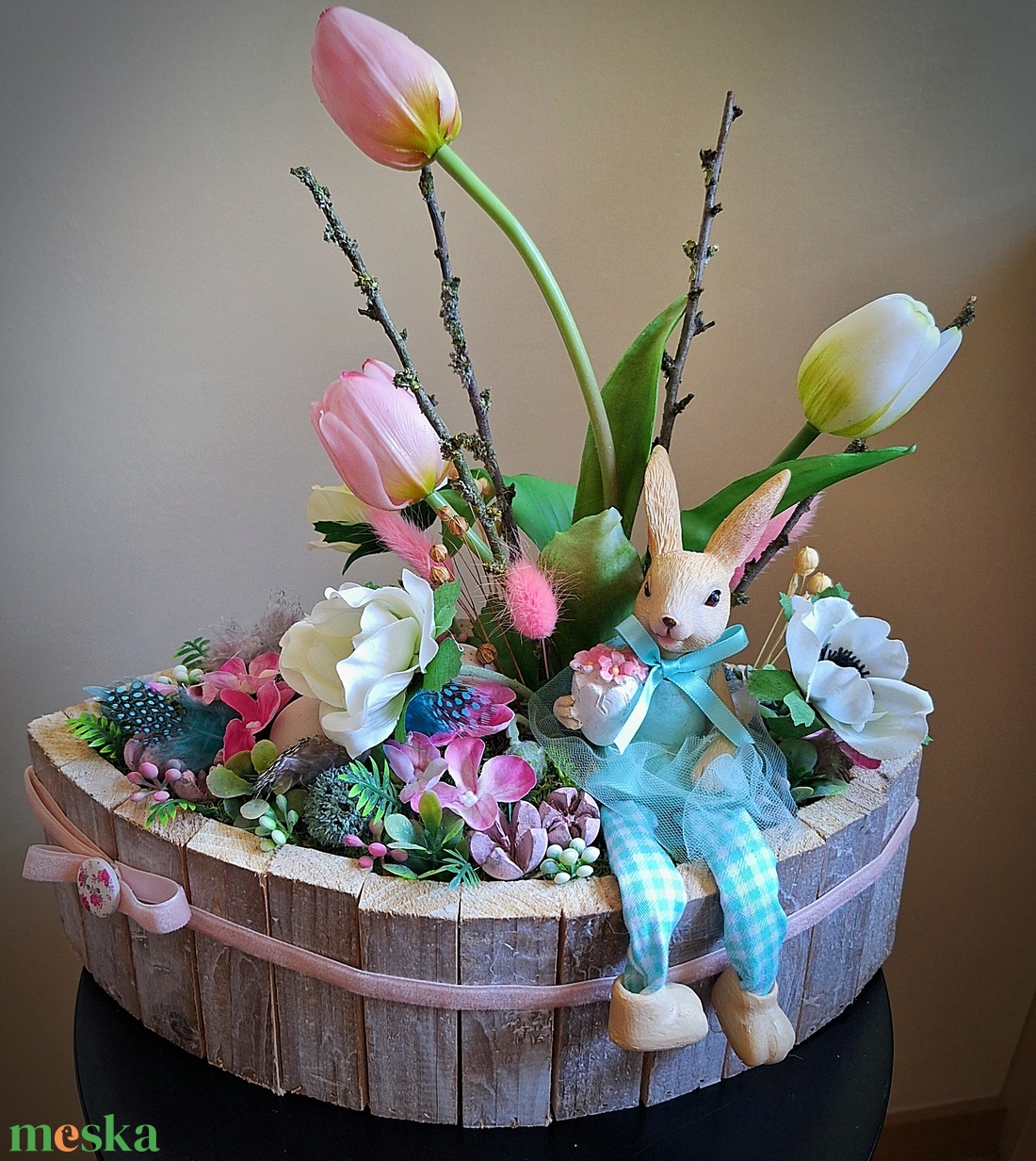 Húsvéti asztaldísz - otthon & életmód - dekoráció - asztal és polc dekoráció - asztaldísz - Meska.hu