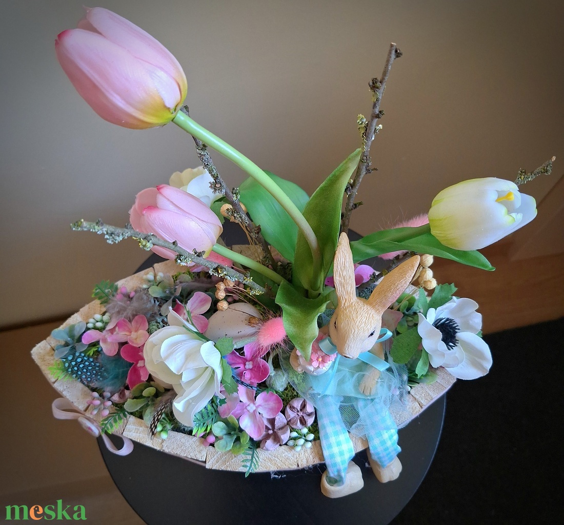 Húsvéti asztaldísz - otthon & életmód - dekoráció - asztal és polc dekoráció - asztaldísz - Meska.hu