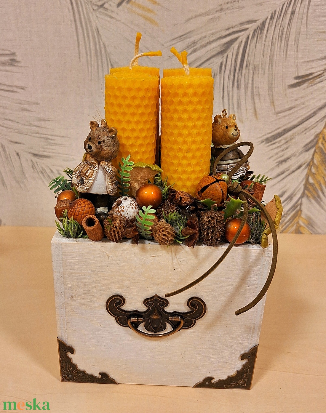 Adventi asztaldísz - otthon & életmód - dekoráció - asztal és polc dekoráció - asztaldísz - Meska.hu