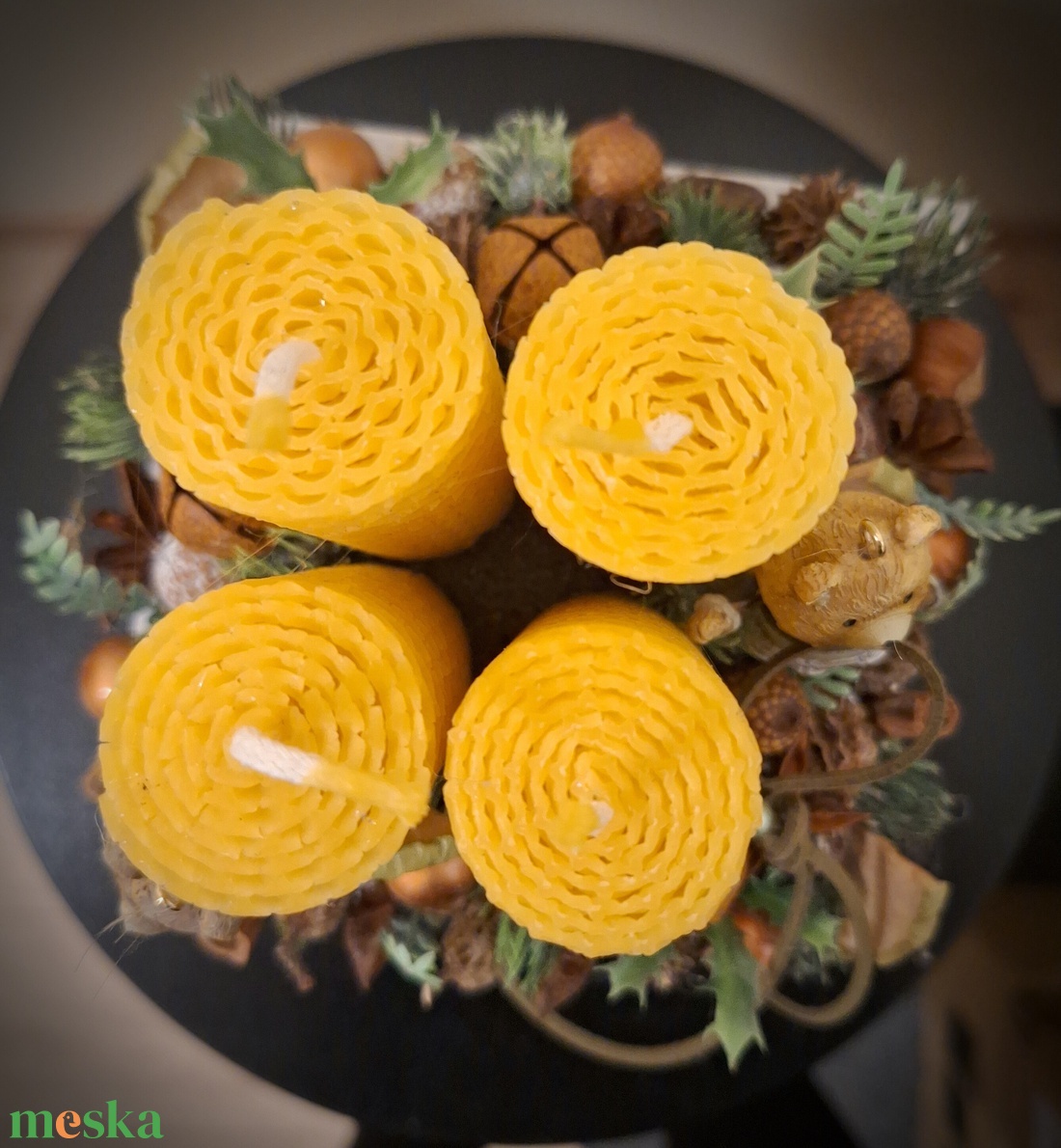 Adventi asztaldísz - otthon & életmód - dekoráció - asztal és polc dekoráció - asztaldísz - Meska.hu