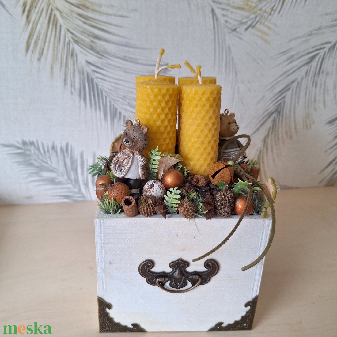 Adventi asztaldísz - otthon & életmód - dekoráció - asztal és polc dekoráció - asztaldísz - Meska.hu