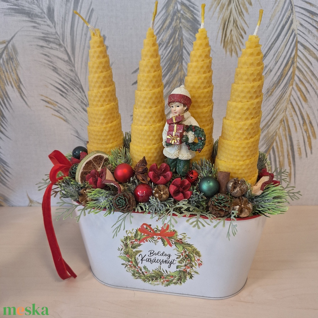 Klasszikus advent - otthon & életmód - dekoráció - asztal és polc dekoráció - asztaldísz - Meska.hu