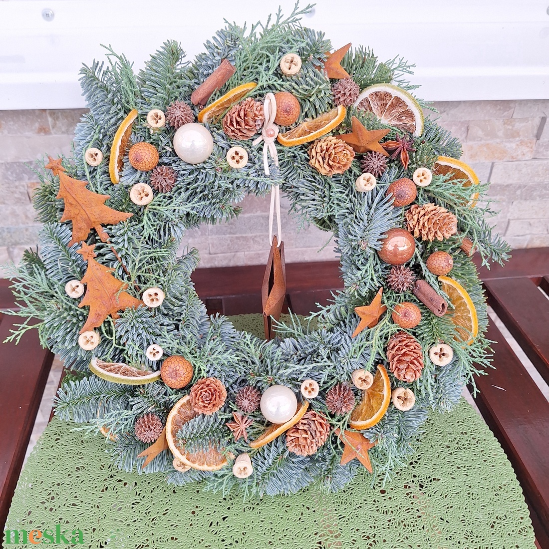 Karácsonyi ajtódísz - otthon & életmód - dekoráció - ajtó- és ablak dekoráció - ajtódísz & kopogtató - Meska.hu