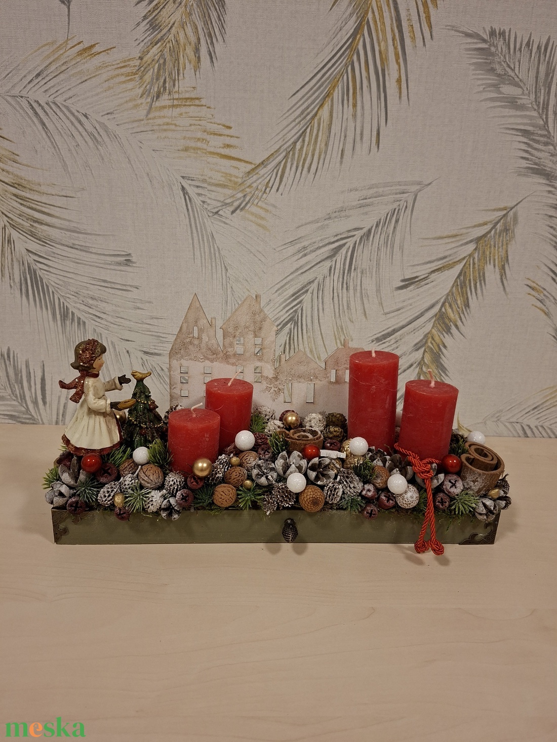 Klasszikus adventi dísz - karácsony - adventi díszek - adventi asztaldísz - Meska.hu