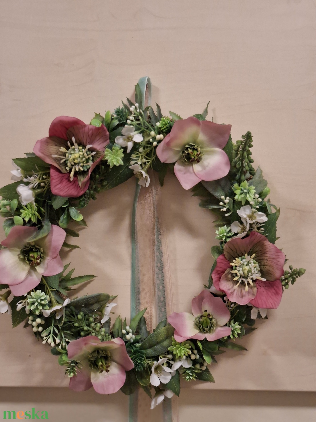 Tavaszi ajtódísz - otthon & életmód - dekoráció - ajtó- és ablak dekoráció - ajtódísz & kopogtató - Meska.hu