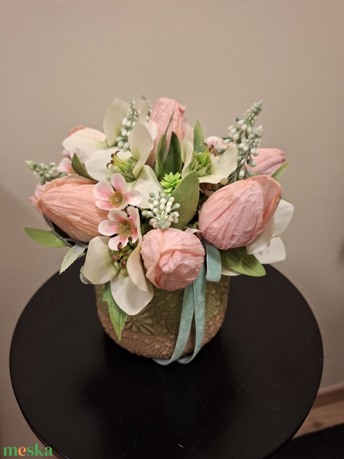 Tavaszi asztaldísz - otthon & életmód - dekoráció - asztal és polc dekoráció - asztaldísz - Meska.hu