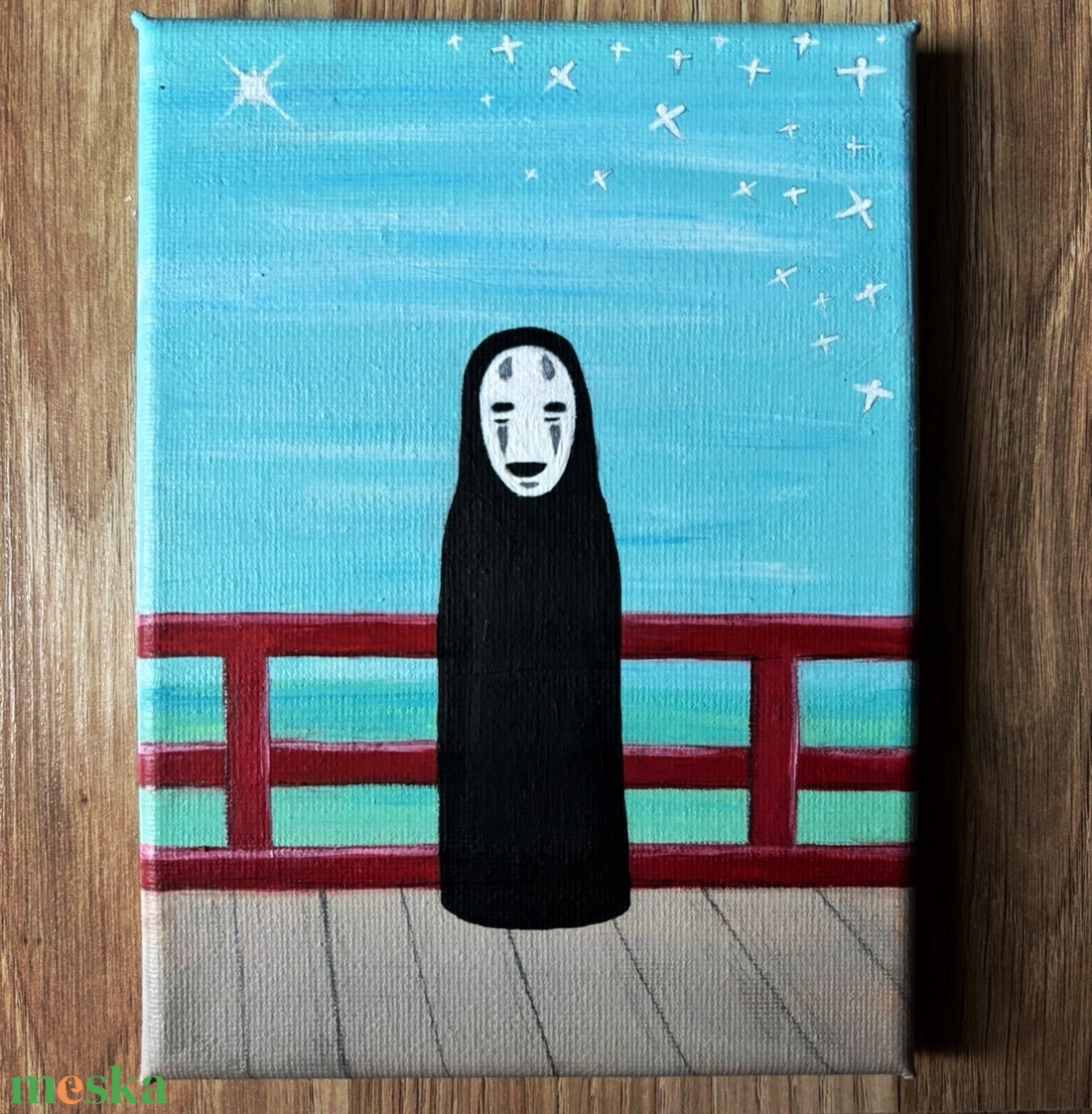 No face - művészet - festmény - akril - Meska.hu