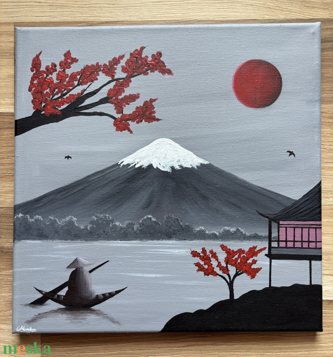 Japan - művészet - festmény - akril - Meska.hu