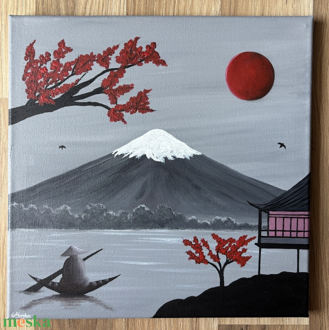 Japan - művészet - festmény - akril - Meska.hu
