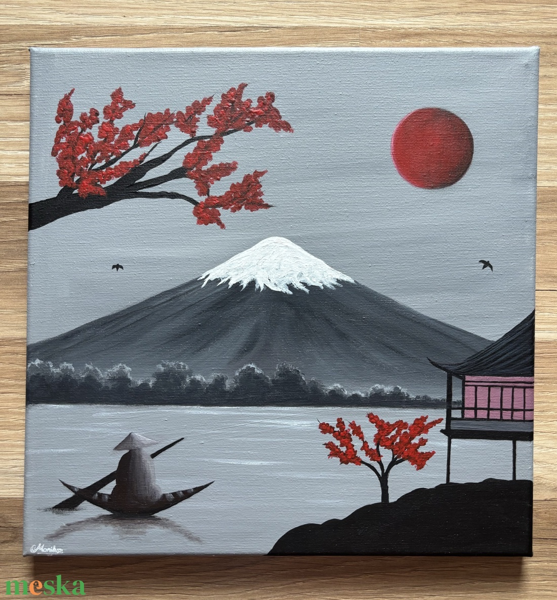 Japan - művészet - festmény - akril - Meska.hu