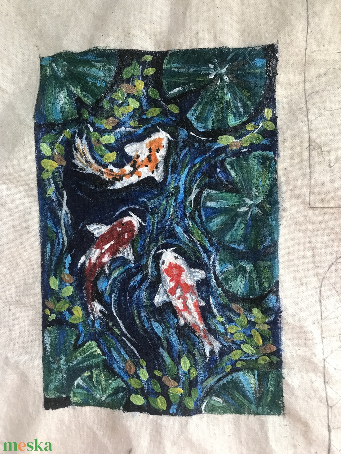 Festett (egyedi kép) mintás vászonszatyor - táska & tok - bevásárlás & shopper táska - shopper, textiltáska, szatyor - Meska.hu