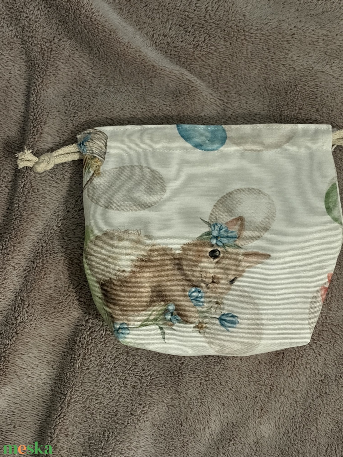 Húsvéti mintás szütyő - ünnepi díszek, dekorációk - húsvéti díszek és dekorációk - húsvéti ajándékátadó - Meska.hu