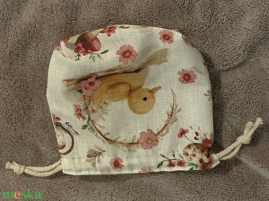 Húsvéti nyuszis mintás szütyő - ünnepi díszek, dekorációk - húsvéti díszek és dekorációk - húsvéti ajándékátadó - Meska.hu