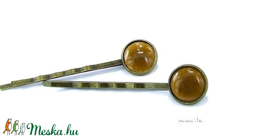 Mustársárga tűzzománc hajcsat - ruha & divat - hajdísz & hajcsat - hajcsat & hajtű - Meska.hu