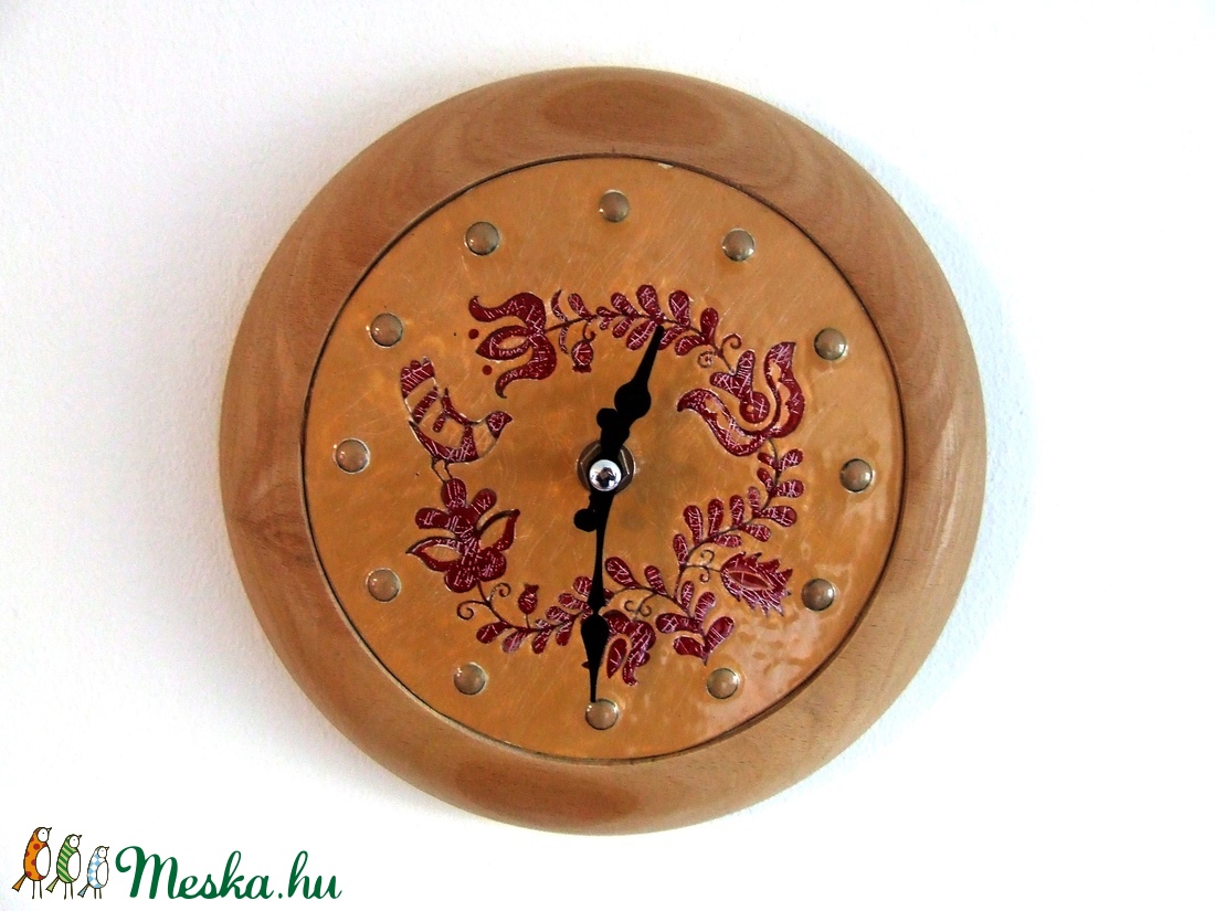 Magyar népmese - tűzzománc falióra - otthon & életmód - dekoráció - fali és függő dekoráció - falióra & óra - Meska.hu