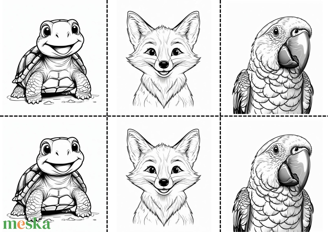 Színező- és játékcsomag - Állatok - Selfiek - művészet - grafika & illusztráció - digitális - Meska.hu Színező- és játékcsomag - Állatok - Selfiek - művészet - grafika & illusztráció - digitális - Meska.hu