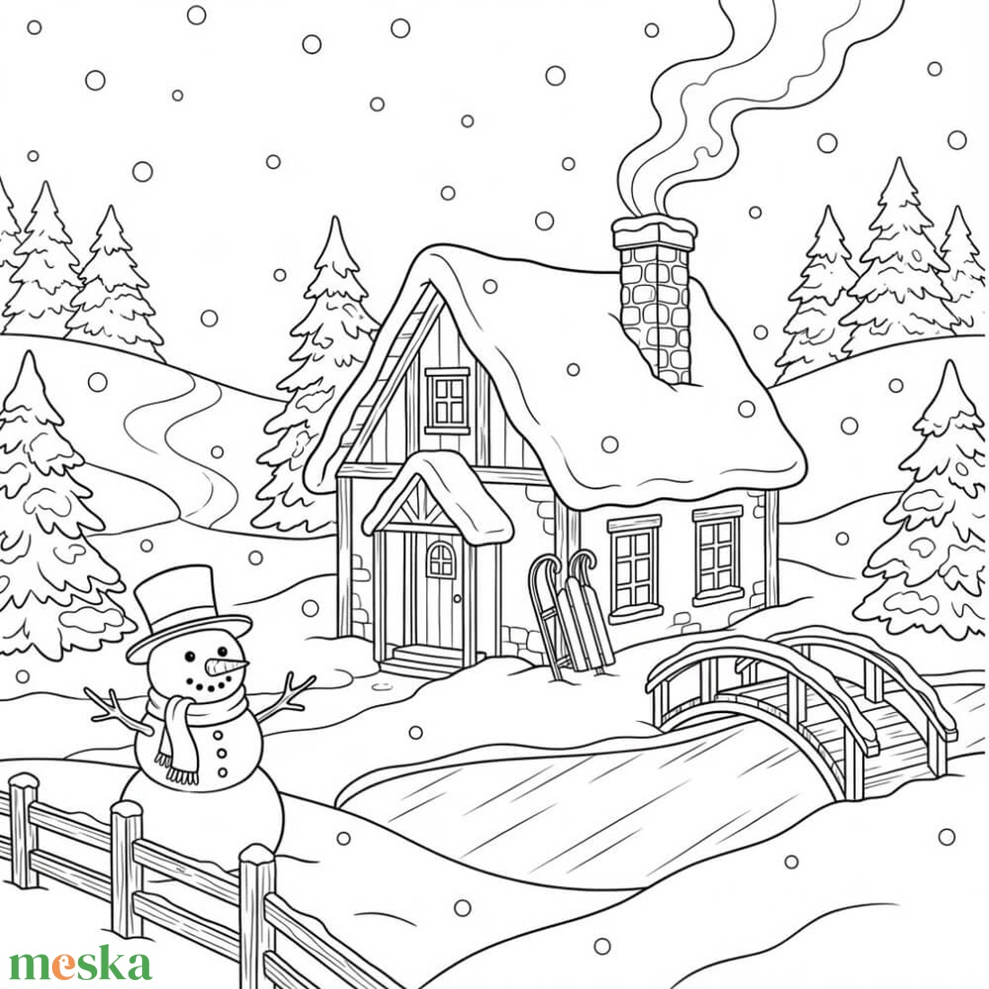 Színező- és játékcsomag - Karácsony - művészet - grafika & illusztráció - digitális - Meska.hu