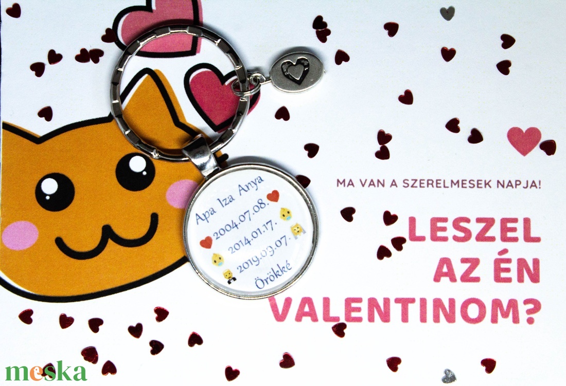 Kulcstartó fontos  dátumaitokkal - táska & tok - kulcstartó & táskadísz - kulcstartó - Meska.hu