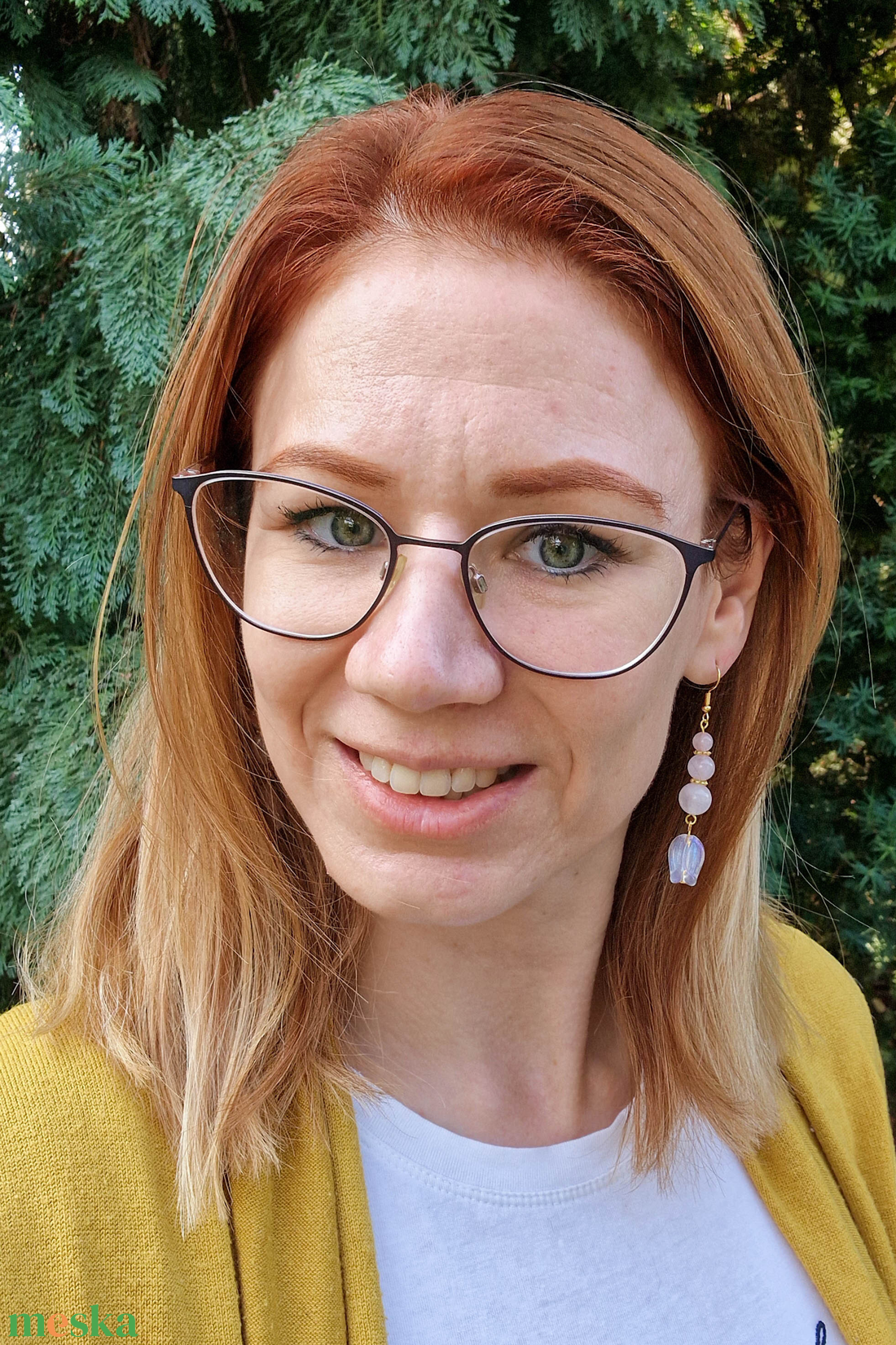 Lélekvirág  - ékszer - fülbevaló - lógó fülbevaló - Meska.hu