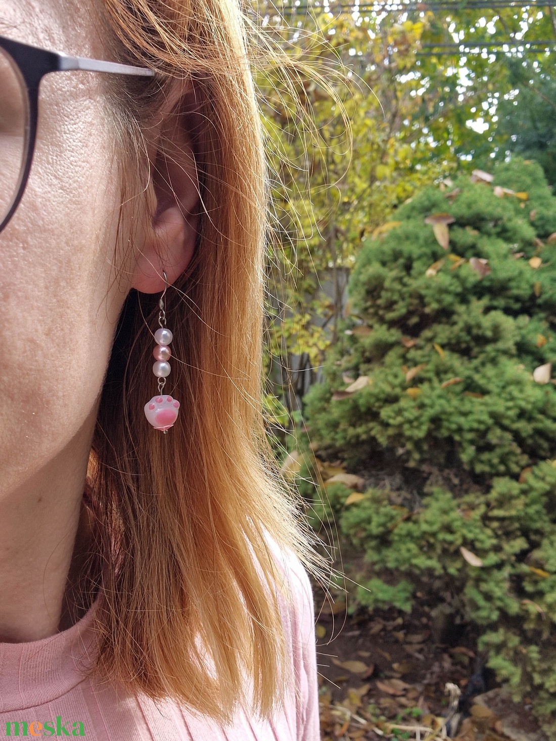 Tappancsos fülbevaló - ékszer - fülbevaló - lógó fülbevaló - Meska.hu