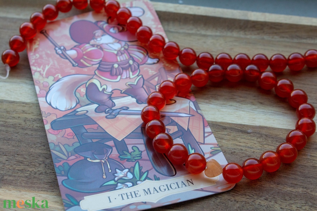 Februári tarot karkötő - ékszer - karkötő - gyöngyös karkötő - Meska.hu