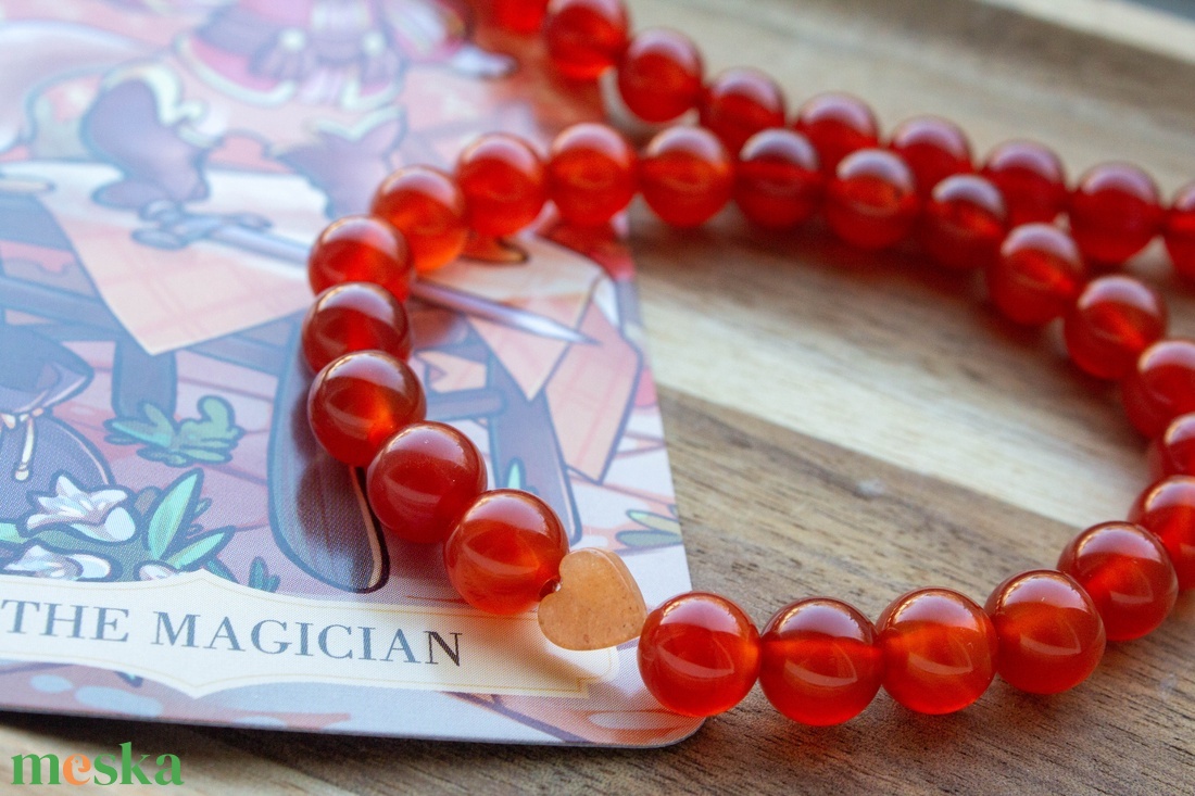 Februári tarot karkötő - ékszer - karkötő - gyöngyös karkötő - Meska.hu