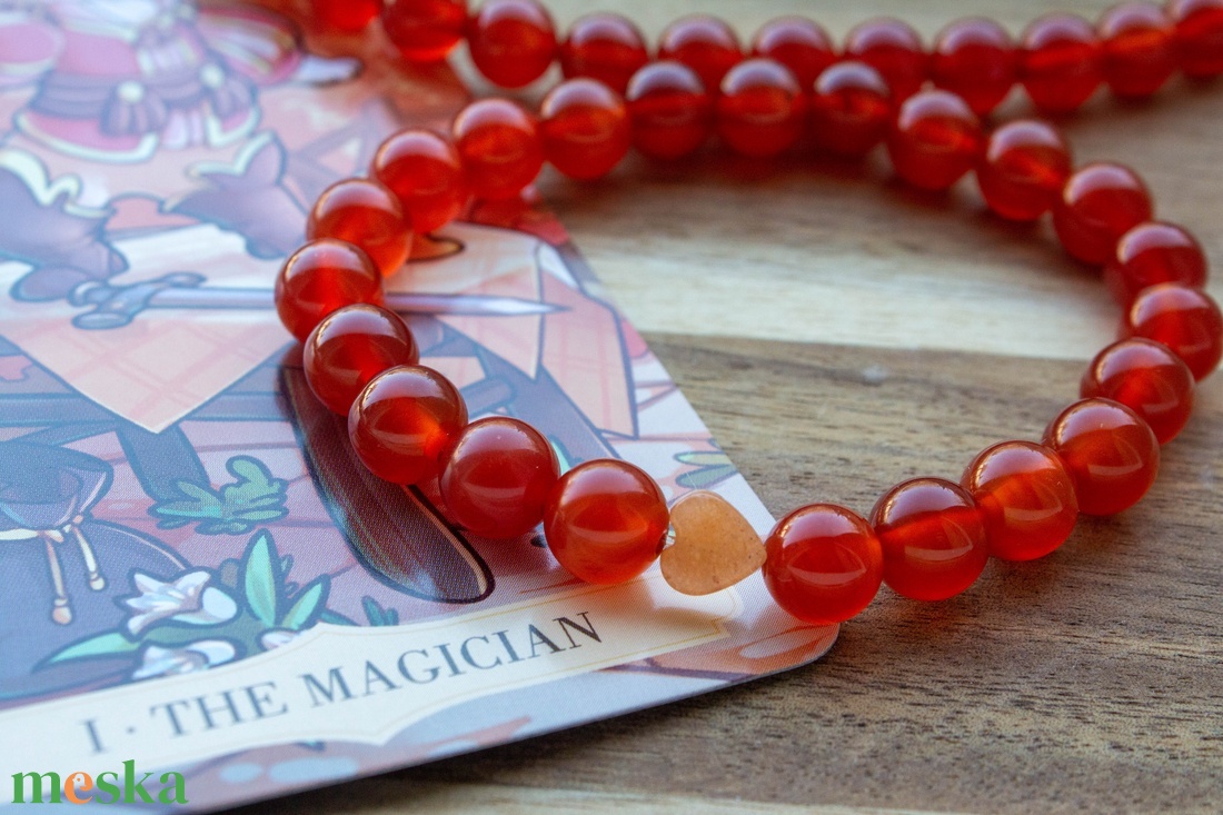 Februári tarot karkötő - ékszer - karkötő - gyöngyös karkötő - Meska.hu