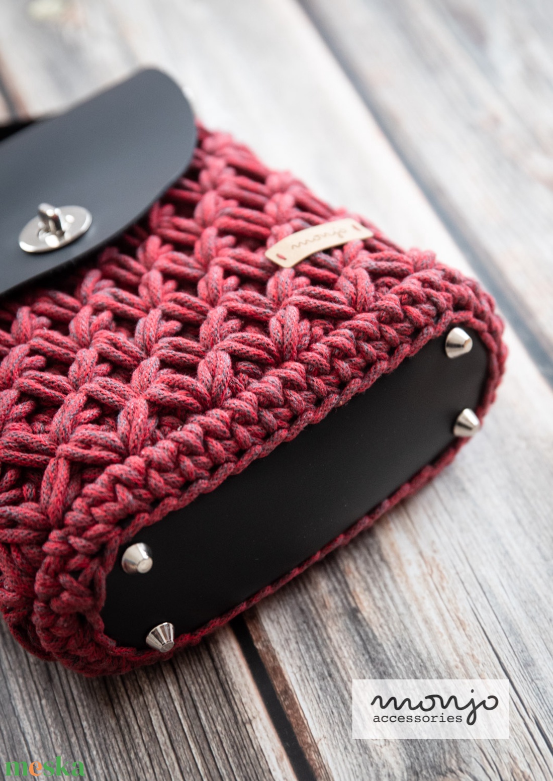 'Becca' horgolt crossbody táska - táska & tok - kézitáska & válltáska - vállon átvethető táska - Meska.hu