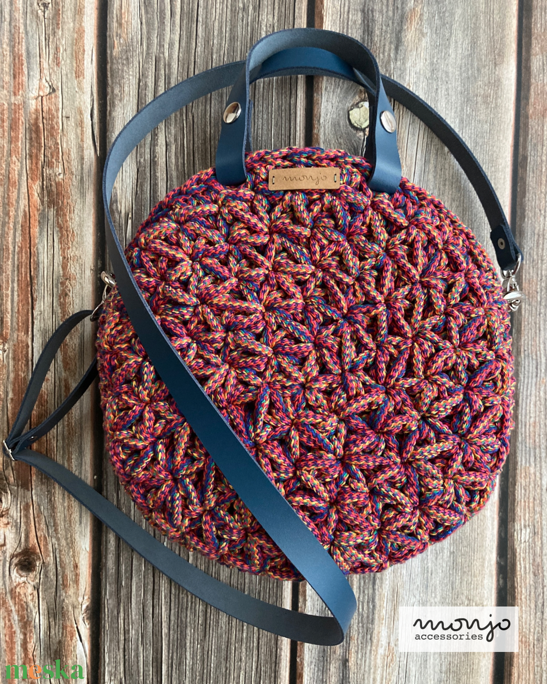 �Bella horgolt kézi- és crossbody táska - táska & tok - kézitáska & válltáska - vállon átvethető táska - Meska.hu