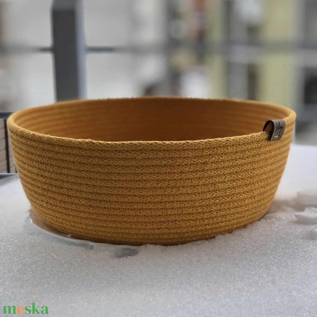 'Greta' varrott tároló - otthon & életmód - tárolás & rendszerezés - tárolókosár - Meska.hu