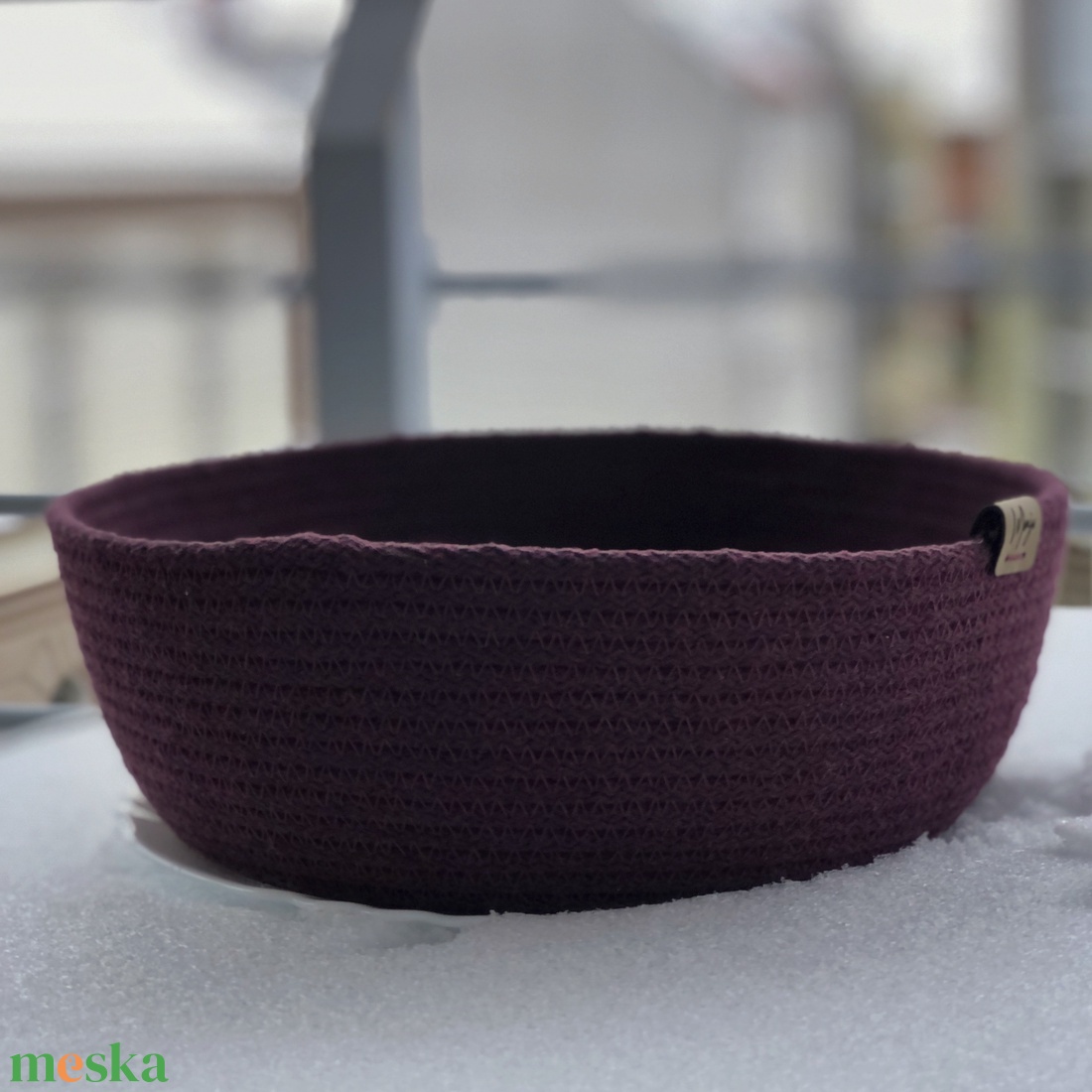 'Greta' varrott tároló - otthon & életmód - tárolás & rendszerezés - tárolókosár - Meska.hu