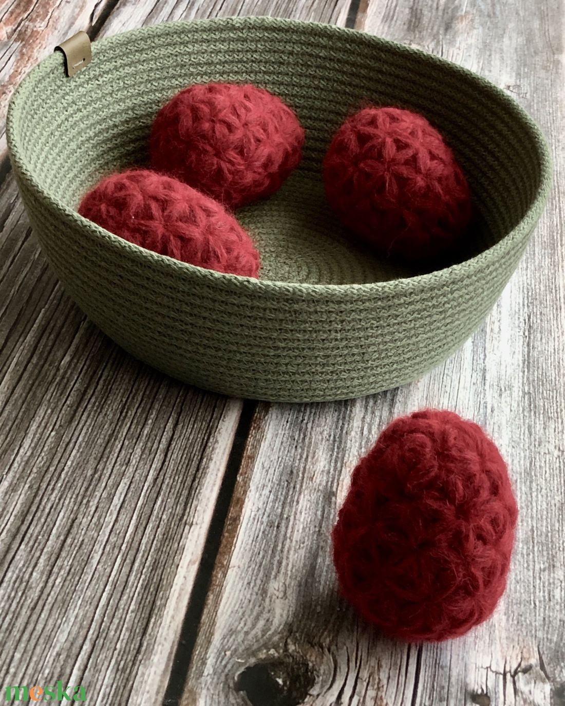 Horgolt húsvéti tojás - ünnepi díszek, dekorációk - húsvéti díszek és dekorációk - húsvéti tojás, hímestojás - Meska.hu