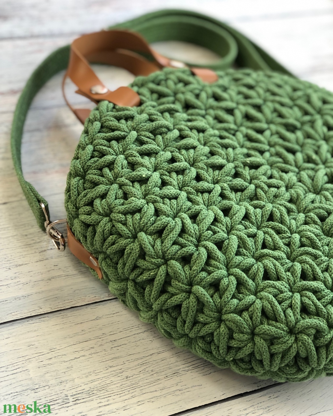 'Bella' horgolt kézi- és crossbody táska - táska & tok - kézitáska & válltáska - vállon átvethető táska - Meska.hu