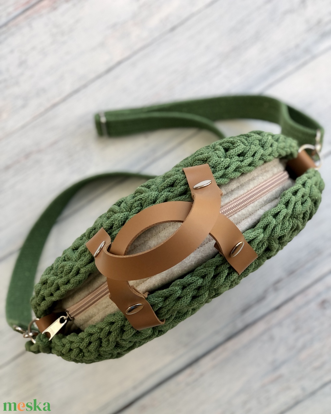 'Bella' horgolt kézi- és crossbody táska - táska & tok - kézitáska & válltáska - vállon átvethető táska - Meska.hu