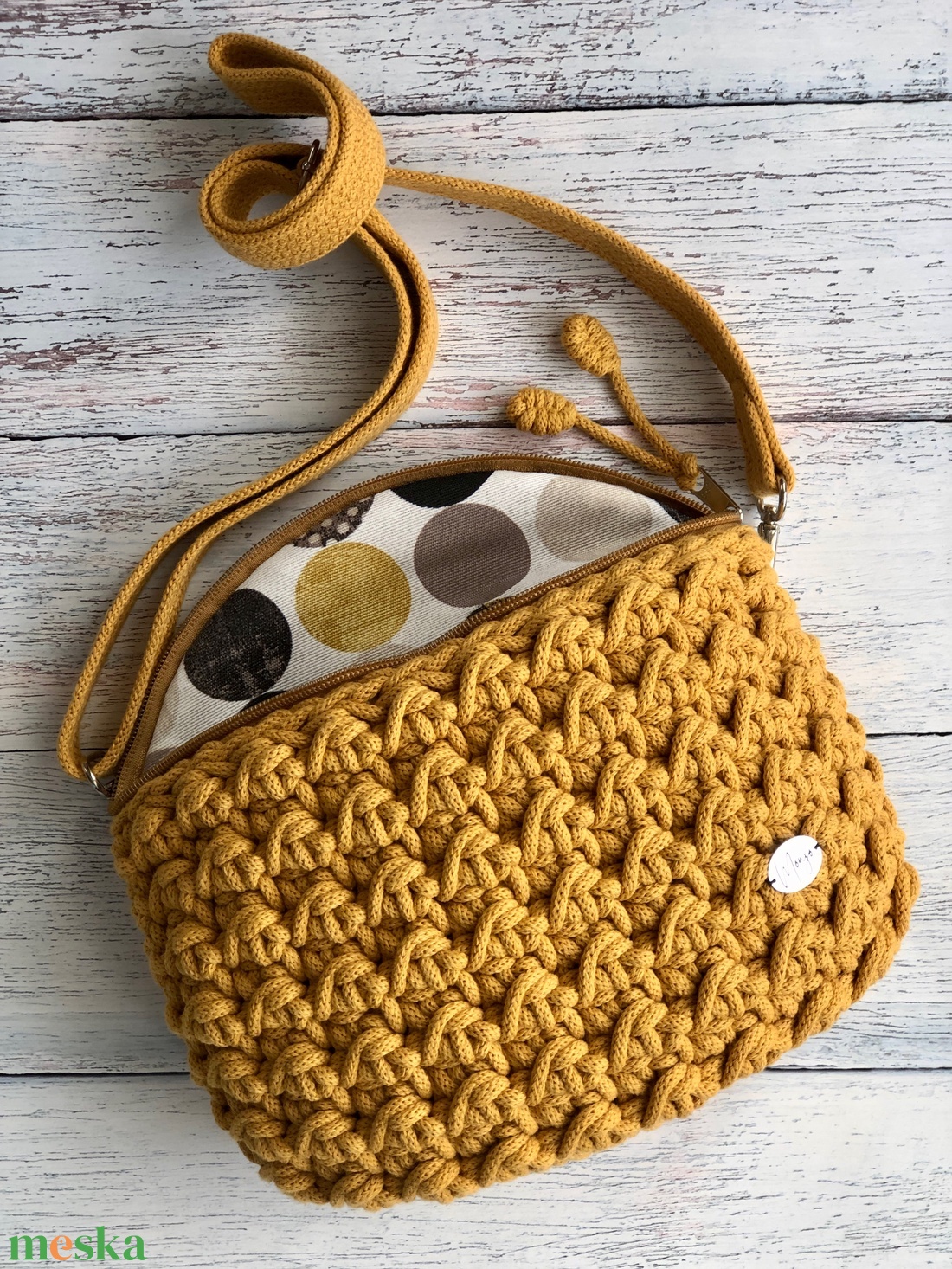 'Nazaré' horgolt övtáska - táska & tok - övtáska - Meska.hu