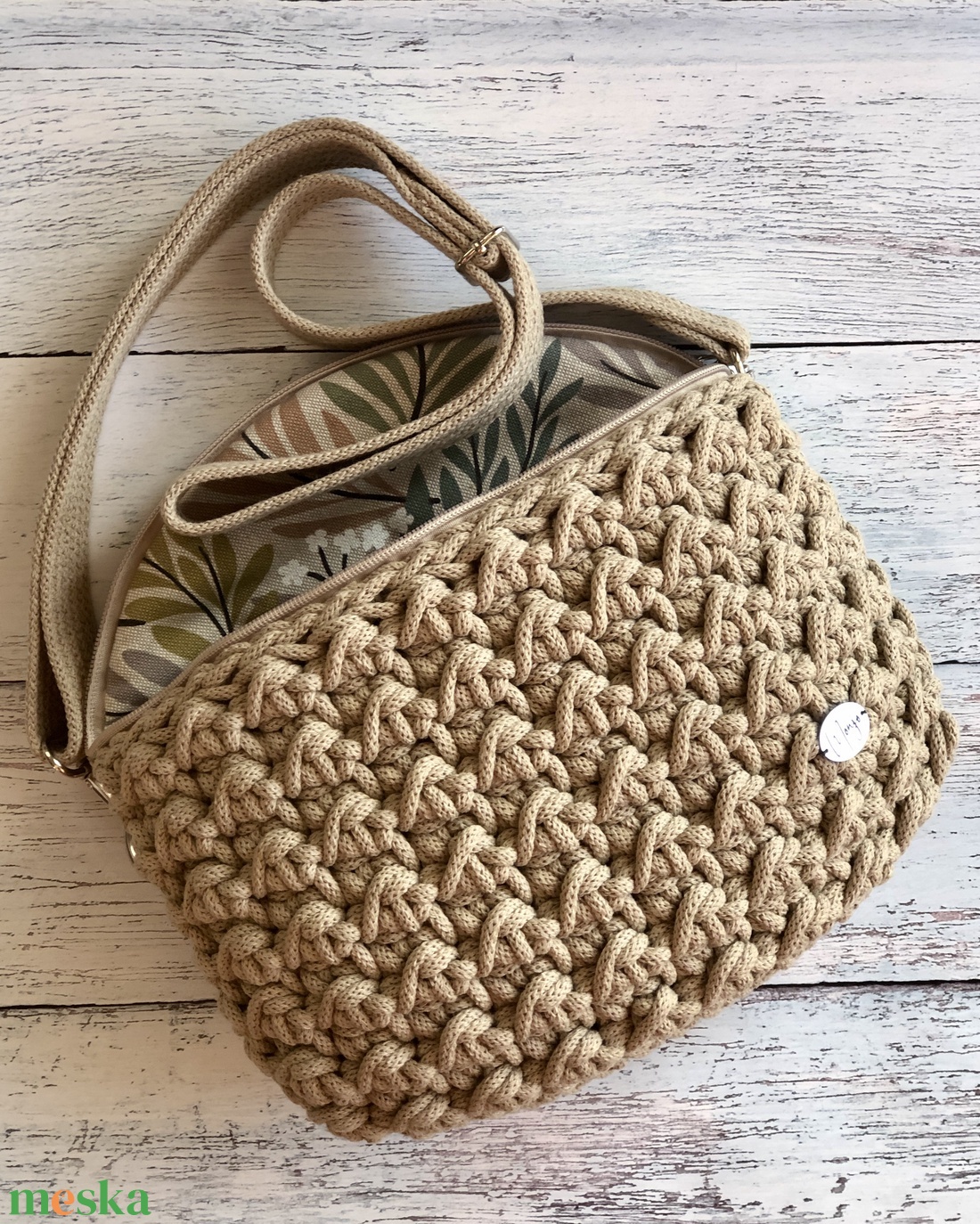 'Nazaré' horgolt övtáska - táska & tok - övtáska - Meska.hu