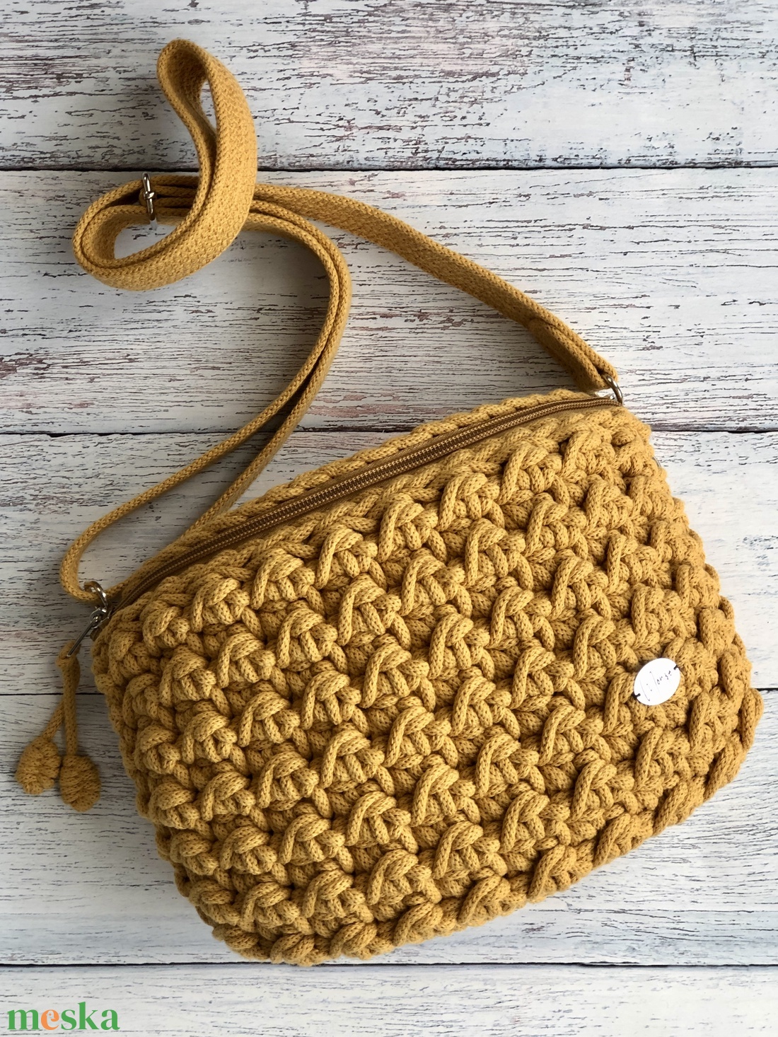 'Nazaré' horgolt övtáska - táska & tok - övtáska - Meska.hu