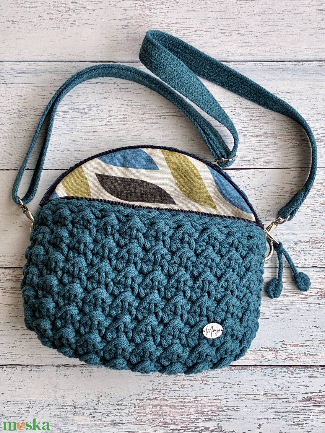 'Nazaré' horgolt övtáska - táska & tok - övtáska - Meska.hu