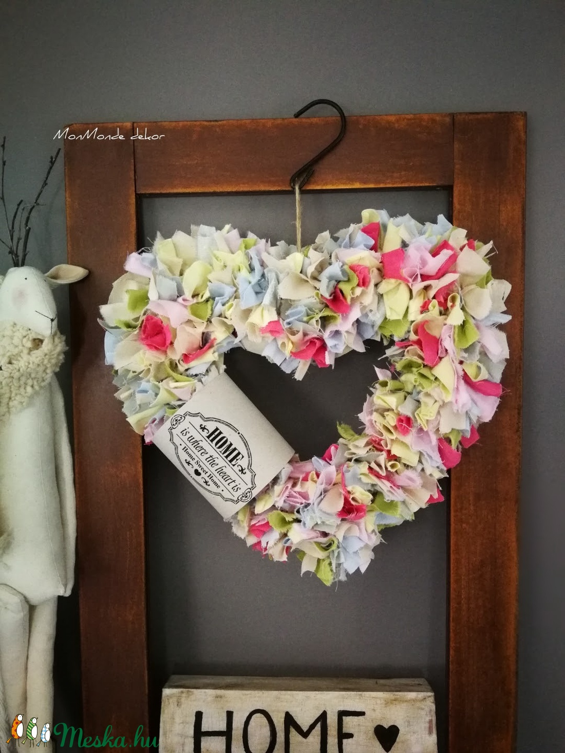 Tavaszi frissesség szív dekoráció  - otthon & életmód - dekoráció - Meska.hu