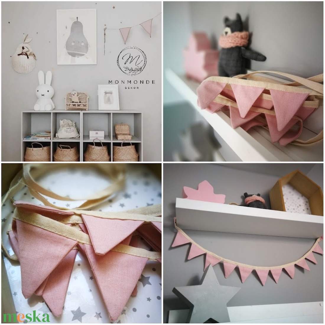 Zászlófüzér, Textil Girland Dekoráció, Babaszoba Dekor, Mini Háromszög Zászló - otthon & életmód - dekoráció - fali és függő dekoráció - girland, zászlófűzér - Meska.hu Zászlófüzér, Textil Girland Dekoráció, Babaszoba Dekor, Mini Háromszög Zászló - otthon & életmód - dekoráció - fali és függő dekoráció - girland, zászlófűzér - Meska.hu