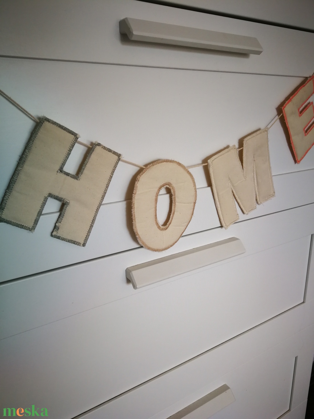 HOME Kézműves Girland, Füzér Dekoráció - otthon & életmód - dekoráció - fali és függő dekoráció - girland, zászlófűzér - Meska.hu HOME Kézműves Girland, Füzér Dekoráció - otthon & életmód - dekoráció - fali és függő dekoráció - girland, zászlófűzér - Meska.hu