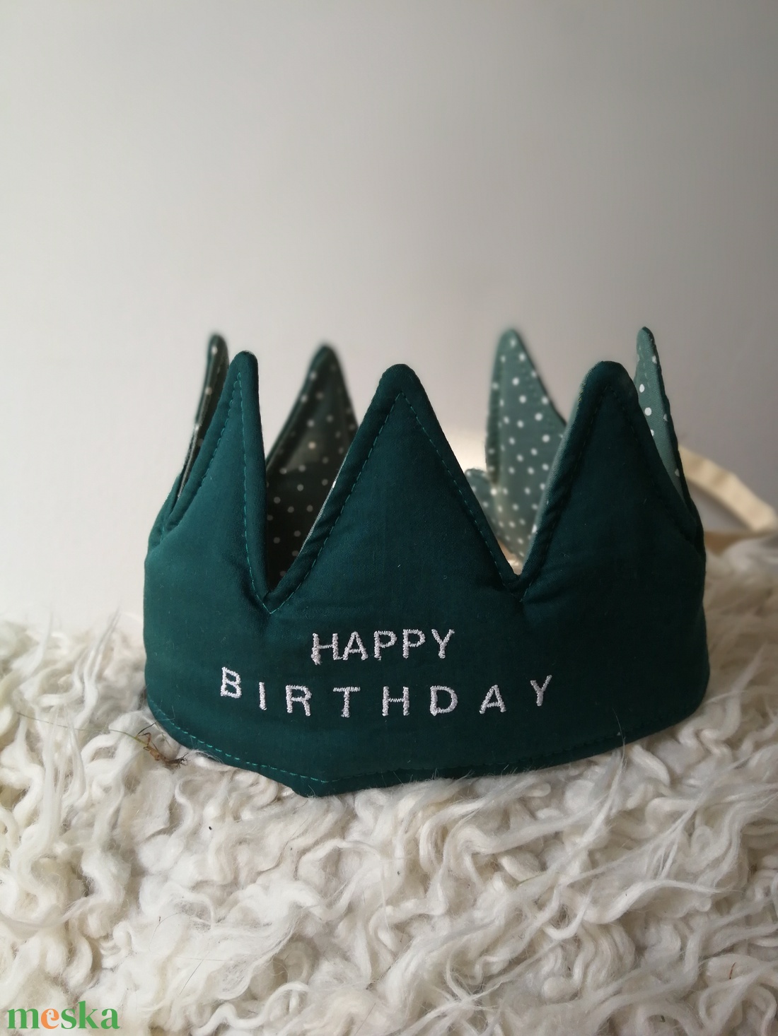 AKCIÓS Textil korona, fejdísz - Happy Birthday - játék & sport - szerepjáték - Meska.hu