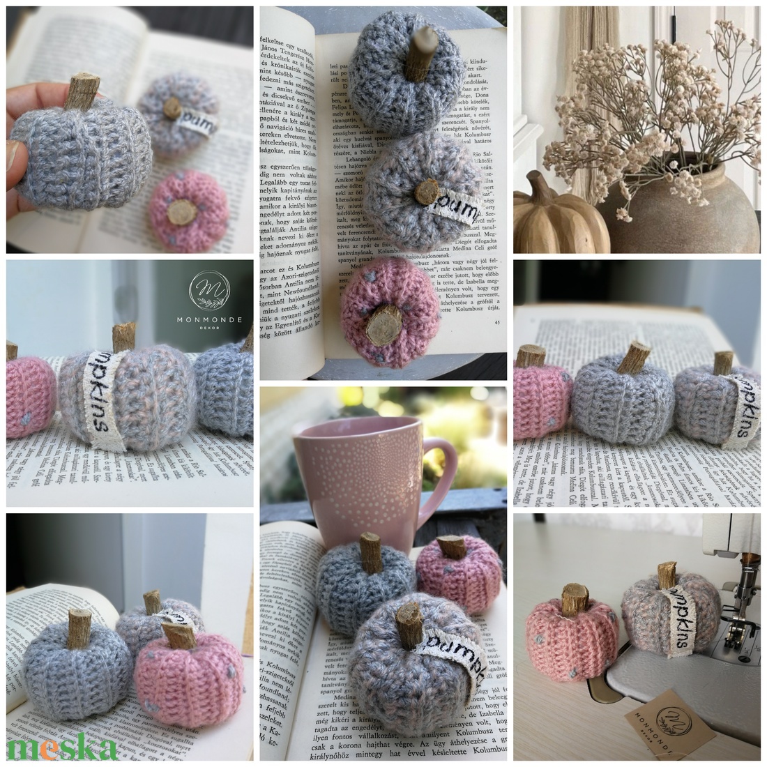  Őszi tök válogatás, pumpkins - 3 db/szett - otthon & életmód - dekoráció - dísztárgy - Meska.hu
